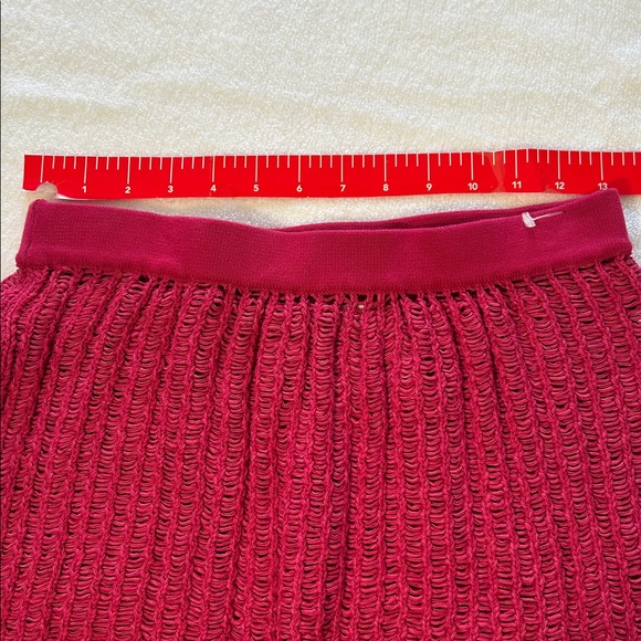 FP Beach Small Set Havana Sweater Set Free People in Love Potion Red Cotton Knit - Picture 9 of 14